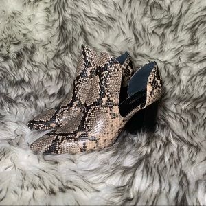 Snakeskin Booties